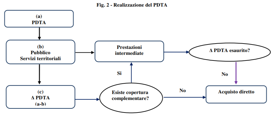 Fig. 2 - Realizzazione del PDTA