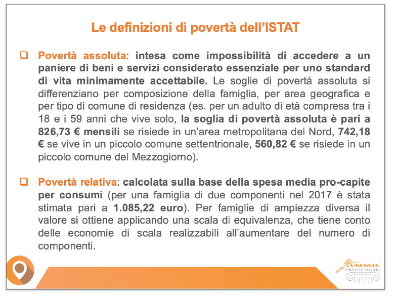 Povert  assoluta e povert  relativa: le definizioni ISTAT 